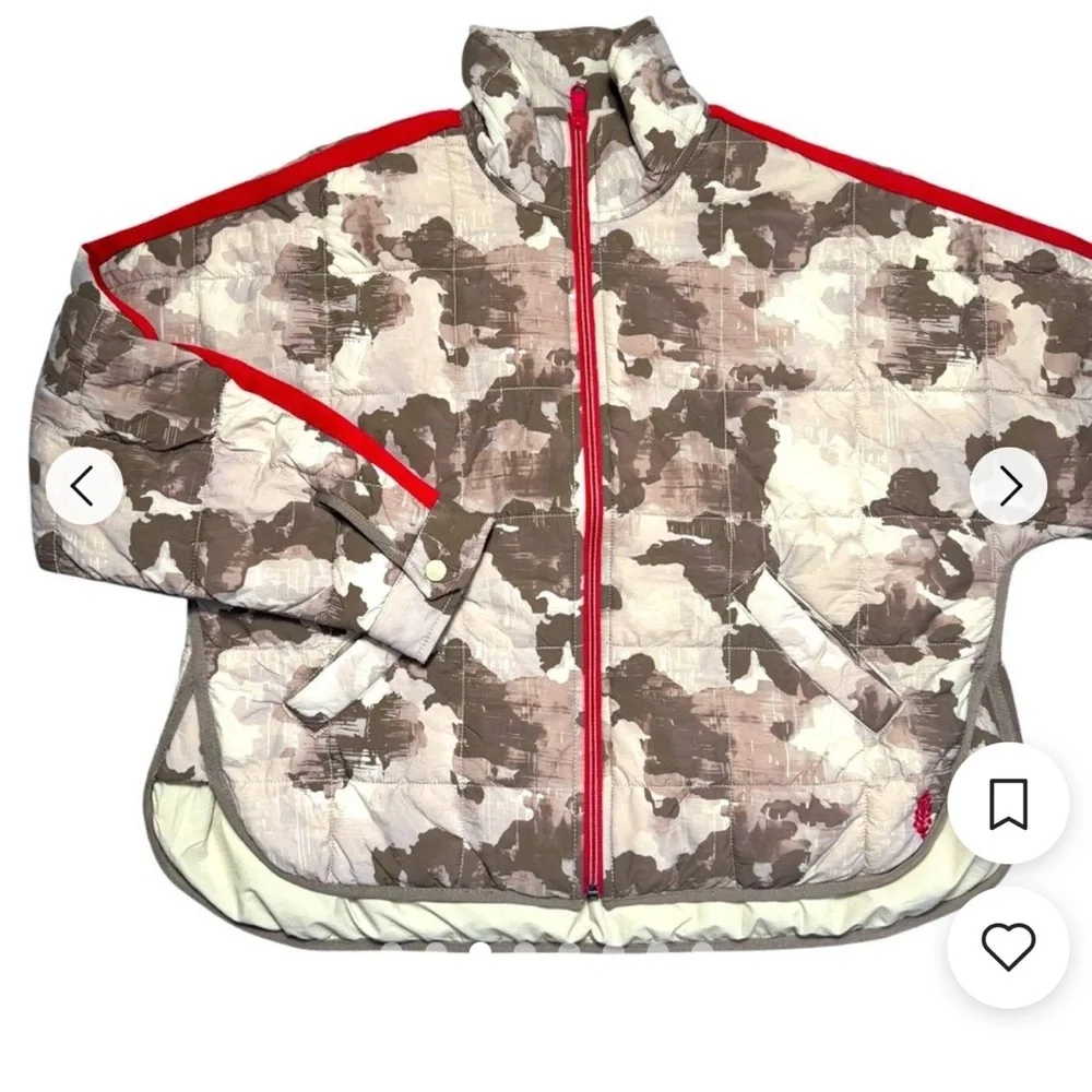 NWT Free People Movement Printed Pippa Packable Puffer Jacket Sporty - Picture 3 of 5